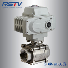 3PC Screwed Floating 1000WOG Electric Actuated Ball Valve